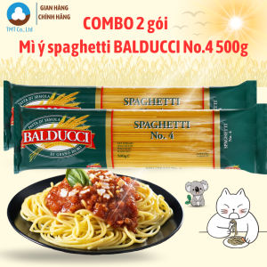 Mì ý spaghetti Balducci No.4 500g Mỳ Ý dạng sợi tròn không biến đổi gen
