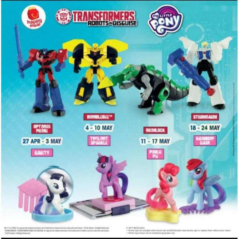 Transformers Happy Meal Toys 2018 Mcd Mcdonalds Mekdi Happy Meal