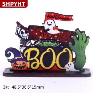 [COD] SHPYHT TOY 1:12 Dollhouse Miniature Mini Halloween Road Sign Furniture Home Model Decor Toy Doll House Accessories