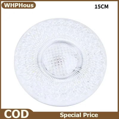 WHPHous ไฟเพดานคริสตัล30W 60W 90W 120W สีขาวบางทันสมัยสำหรับห้องนั่งเล่นสำนักงาน