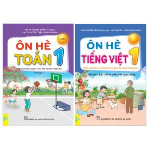 Sách - Bộ 2 cuốn Ôn Hè Toán + Tiếng Việt 1 Kết Nối - ndbooks