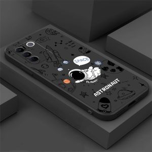 Sunshine Casing hp Case Vivo Y17 Y16 Y02S Y35 Y22 Y22S Y11 Y12 Y12i Y15 Y91c Y1s Y93 Y95 Y50 Y30i Y19 V27e V25 V25E V21E V23E V19 V9 S1 Pro Y71 Y12S Y15S Y01 Y21 Y21S Y33S Y51 Y85 Y31  Y51A Y53S Cartoon Space astronot penerbangan halus halus silikon kasus