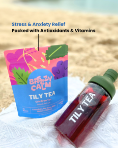 [TILY TEA] Breezy Calm Cold Brew Tea | Antioxidants Relaxation Stress Relief - 12 biodegradable teabags