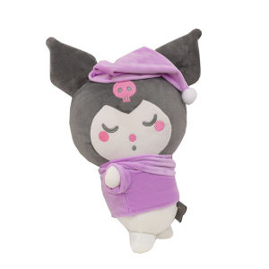 60cm Cute Sanrio Sleeping Kuromi Plush Doll Gift For Girl Home Pillow Toy Birthday 库洛米 抱枕女生玩偶