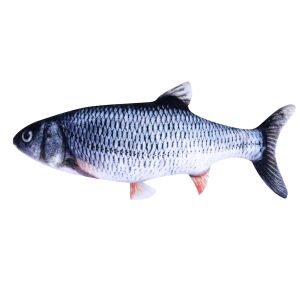 20cm Cat Favor Fish Toy Fish Plush Stuffed Pillow Simulation Fish Cat Toy Pet Cat Training Interactive Chew Toy Pet Supplies