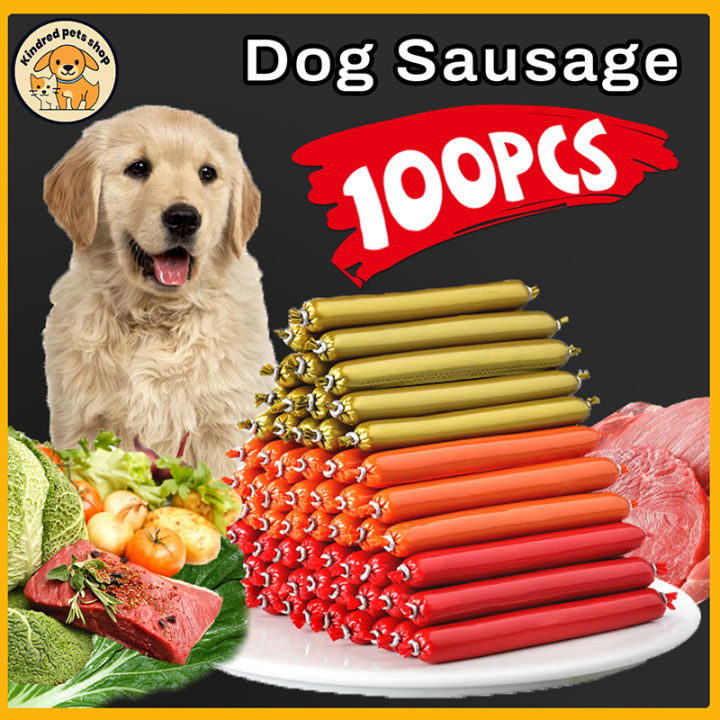 100pcs Pet Sausage Dog Treat Three Flavors Of Sausage For All Dog 