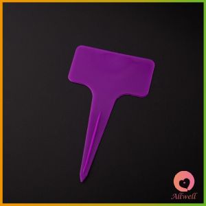 AW ป้ายพลาสติก mini ป้ายชื่อแคคตัส ป้ายชื่อสวน ป้ายไม้ดอกไม้ garden label