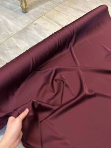 1/2 meter Kain Satin Armaani Armany Silk Polos Premium Warna Burgundy