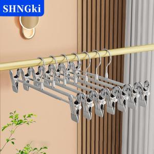 SHNGki 1 cái móc kim loại với clip chống trượt quần giá nhà chất lượng cao màu móc