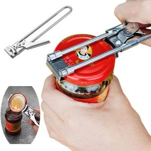 [SG SELLER]Multifunctional Can Opener Beer Bottle Opener Adjustable Stainless Steel Manual Jar master Opener Gripper Kitchen supplies
