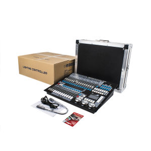 SHEHDS บอร์ดคุมไฟ 1024 DMX Controller with Flight case King Kong 192 DMX512 บอร์ดคุมไฟเวที Moving Light Console มีการรับประกันจากผู้ขาย 1 Year