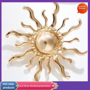 Graceful Fashion Personality Sun Flower Brooches Pin For Women Clothing Jewelry Party Accessories