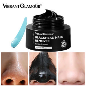 Mặt nạ than tre VIBRANT GLAMOUR lột mụn đầu đen mũi làm sạch sâu thu nhỏ lỗ chân lông dưỡng ẩm kiểm soát dầu cho da 30g