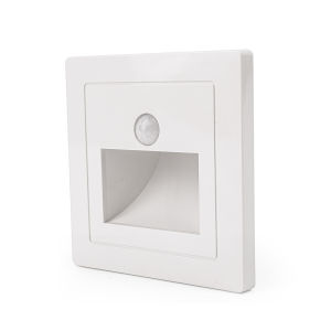 Đèn Treo Tường LED Âm Tường AC 180-240V Đèn Cầu Thang Cảm Biến PIR Đèn Bậc Vuông Đèn Tường Cảm Ứng Chuyển Động Hành Lang Đèn Vỏ Cầu Thang