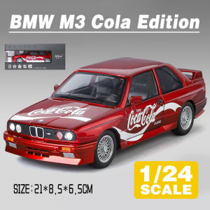 LEO 1:24 BMW M3 Mazda RX7 Coca-Cola Edition Diecast Model Car Alloy Cars Toys Collection Gift For Kids Boy Girl