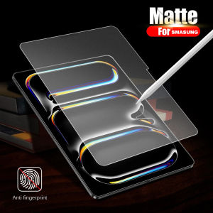2 In 1 Like Paper Tempered Glassเช่นกระดาษกระจกนิรภัยป้องกันหน้าจอสําหรับSamsung Galaxy Tab S6 Lite S7 S9 S10 FE S7 FE12.4 "S8 Plus S10 Plus S9 Ultra S10 Ultra A8 10.5 A11+ A9 + Matteฟิล์ม