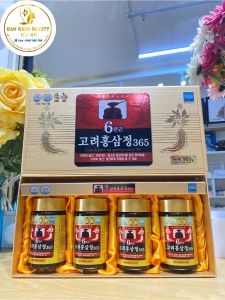 Cao Hồng Sâm Korean 6 years red ginseng extract 365 (sẵn set 4 - set 2 - 1 lọ 240g)