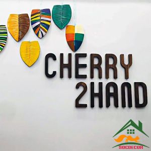 Cắt CNC-LAZE Chữ Gỗ Dán Tường Theo Yêu CầuTrang Trí Cửa HàngPhòng KháchGóc Làm ViệcTrang Trí Phòng Ngủ Cho Bé.Gỗ MDF chống ẩm.Socdecor.vn