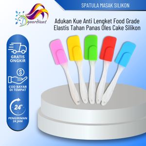 SPATULA MASAK SILIKON TAHAN PANAS FOOD GRADE SPATULA PENGADUK KUE ADONAN