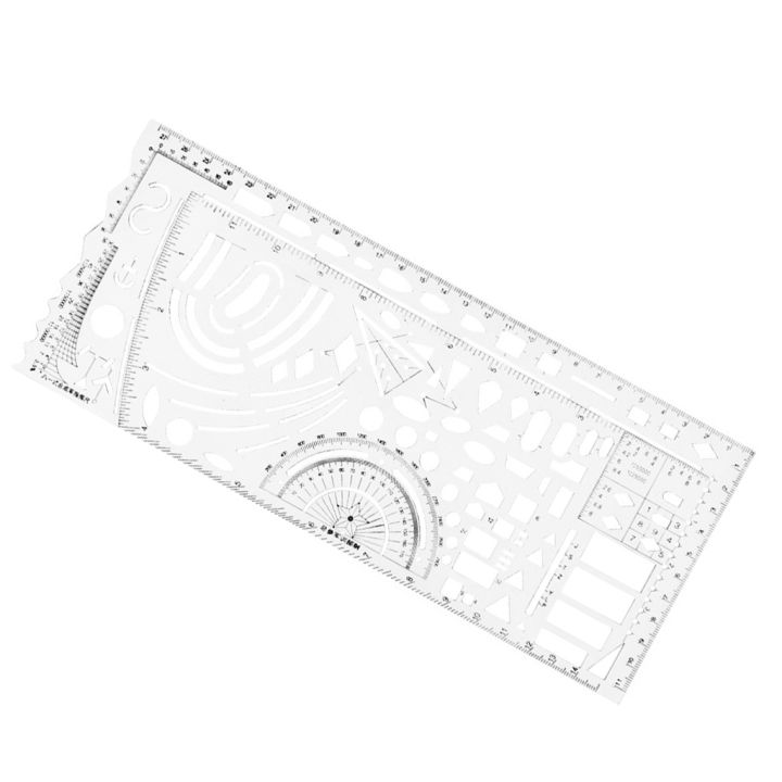 Flexible Drawing Stencil Military Protractors Command Ruler Drawing