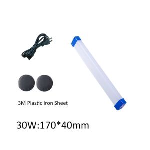 Vimite LED Emergency Light USB Rechargeable 30W/60W/90W/120W Tube LED Bulb Portable Camping Lamp Outdoor IP55 Waterproof 5V Multicolor Light Night Market Camping Emergency Market  Home Light Night Light