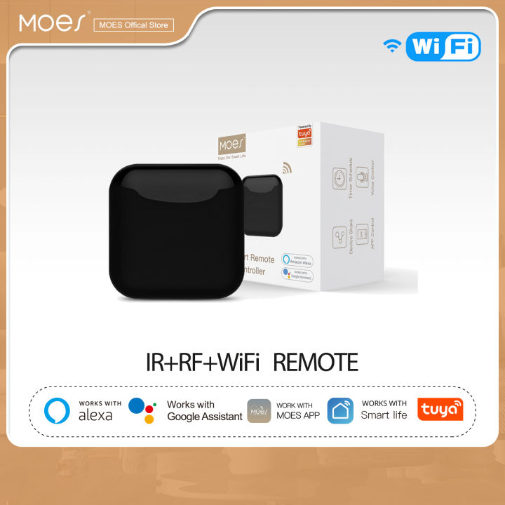 Moes WiFi IR Control Hub Smart Home Blaster Infrared Wireless Remote Control via Smart Life Tuya APP Work with Alexa Google Home