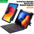 GOOJODOQ For iPad Magnetic Removable case with Bluetooth Backlit Trackpad Keyboard Compatible With iPad 7gen 8gen 9gen 10.2inch iPad Air3 10.5inch Air4/5 10.9inch iPad Pro 11/12.9. 