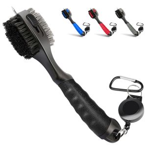 DEER Durable Sporting Goods Cleaner Golf Accessories Cleaning Tool Golf Club Brush Golf Groove Cleaning Brush Sharpener Tool Retractable Groove Cleaner