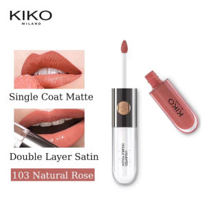 【Original Impor】 Kiko Milano Lipgloss/KIKO Milano Minshzee Double Lip Gloss Fog Matte 2 in 1 6ml