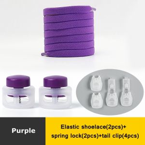 1 Đôi Dây Giày Đàn Hồi Dây Giày Khóa Dẹt Không Có Dây Buộc Dễ Dàng Lắp Đặt Và Tháo Dây Giày Lười