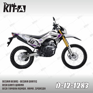 Stiker CRF 150L decal setiker CRF 150L stiker motor MOTIF SKULL HELMET PETIR D-I2-1283 D-I2-489 I2-810