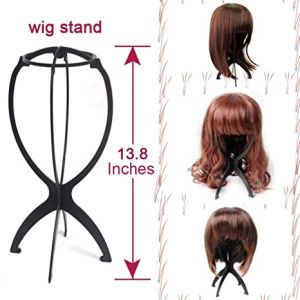 Collapsible Wig Stand Holder Plastic barbershop Fashion Model Display Holder Hair Accessories Durable Wig Holders