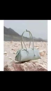 Pillow bag 2026 Womens handbag Boston bowling bag high-end baguette shoulder handbag bag genuine leather for women