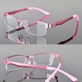 semi-rimless glasses  frame  classic  optical  eyeglasses half frame for men/women  durable rectangular  spectacles frame clear lens. 