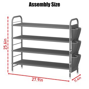 Shoe rack Multi-functional shoe rack space-saving storage rack easy to assemble multi-layer shoe rack