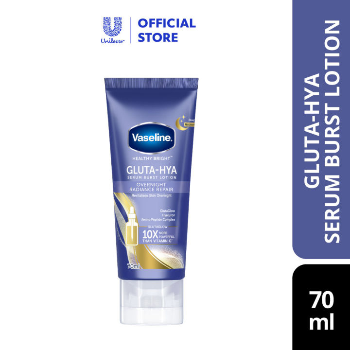 Vaseline Gluta Hya Serum Burst Lotion Overnight Radiance Repair