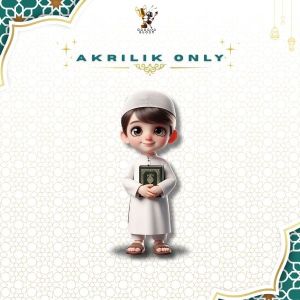 Piala Akrilik Penghargaan & Kenangan Ramadan Anak Sekolah PAUD TK SD Plakat Tropi Plus Tatakan