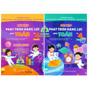 Sách - Combo Bài Tập Phát Triển Năng Lực Môn Toán Lớp 4 Tập 1 + 2 ( Theo chương trình GDPT 2018 ) (cánh diều)