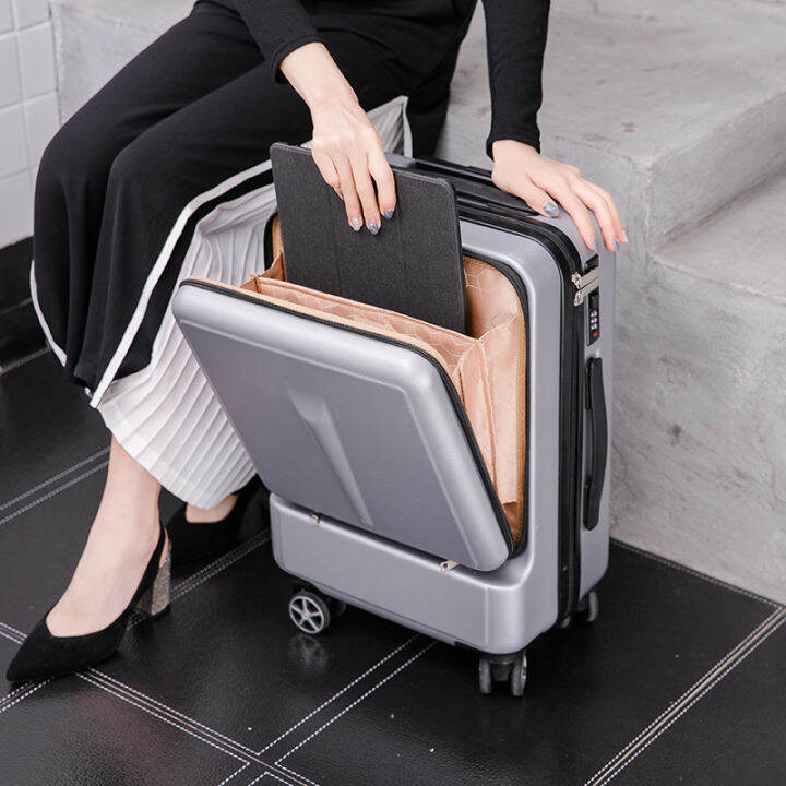 20 24 Inch Expandable Laptop Trolley Suitcase Front Open Travel Luggage   E457a49b658e56b16e09c020445ebbdd  720x720q80 