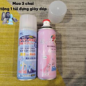 Chai xịt khử khuẩn mùi giày dép Nhật Bản giúp khử mùi tức thì kháng khuẩn hàng chuẩn loại 1 có 2 mùi hương