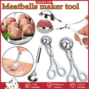【Free Shipping】5PCS Stainless Steel Meatball Apparatus Maker Clip Fish Ball Rice Ball Making Mold Form Tools Kitchen Accessories Meat Baller Utensil