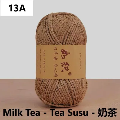 Benang Kait Cotton Hollow -100g - 2mm Cotton yarn Hollow - DIY Crochet & Knitting - Handmade - Bag Accessories
