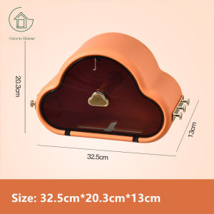 GreenHouse กล่องใส่ทิชชู่ในห้องน้ำ แบบกันน้ำ เก็บของได้ ติดผนัง มี3สี กล่องใส่ทิชชู่กันน้ำ กล่องใส่กระดาษทิชชู่ ไม่ต้องเจาะผนัง