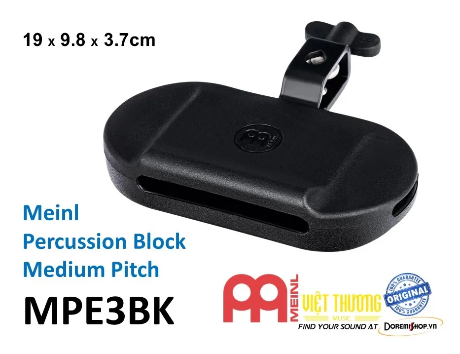 Mõ trống chính hãng Meinl Percussion Block MPE3BK MPE4R MPE5NG