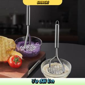 SHNGki Tiện Ích Nhà Bếp Sáng Tạo Bùn Báo Chí Masher Puree Sản Xuất Nước Trái Cây Thép Không Gỉ Khoai Tây Máy Nghiền Pusher Công Cụ Trái Cây Cocina Cozinha