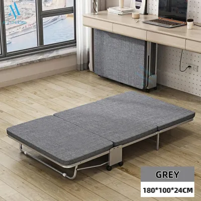 [SG Stock]Foldable Single Bed Office Folding Bed Single Bed Marching Bed Guest Bed Nursing Bed Lunch Break Bed