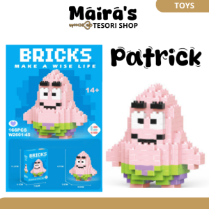 Bricks Mini Mainan Balok Susun Anak Karakter Mainan Edukasi 3D Puzzle Nano Block Building Kartun
