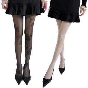 Của phụ nữ Patterned vớ tất lưới eo cao pantyhose cao tới đùi vớ xà cạp cho Câu Lạc Bộ tiệc tùng