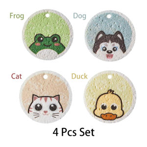 1/4/8 Pcs Hangable Wood Pulp Sponge – Reusable Dishwashing Scouring Pad Compressed Kitchen Sponge with Cartoon Design Absorbent & Quick-Drying Household Cleaning Tool-152c4c8b