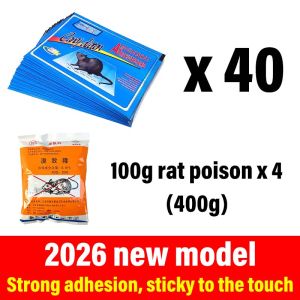 Large Surface No Escape gam tikus extra lekat Long Lasting Adhesive Free Gift: racun tikus paling kuat gam tikus extra lekat Non Poison Safe For Household perangkap tikus paling berkesan Indoor & Outdoor Universal pelekat tikus paling kuat 老鼠贴 粘鼠板